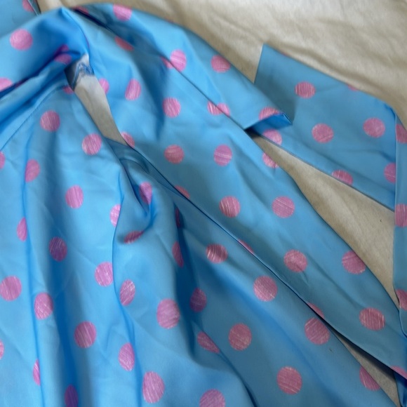 C Wonder by Christian Siriano One-Shoulder Dress Coastal Blue Large NWT - Picture 8 of 9